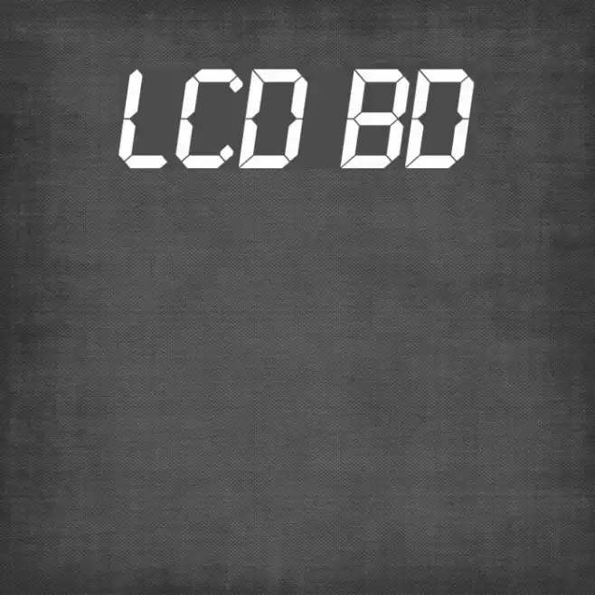 LCD Bold Font examples