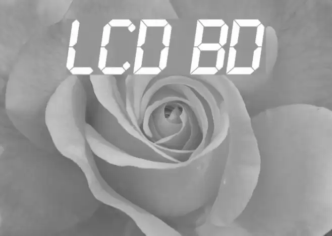 LCD Bold Font examples