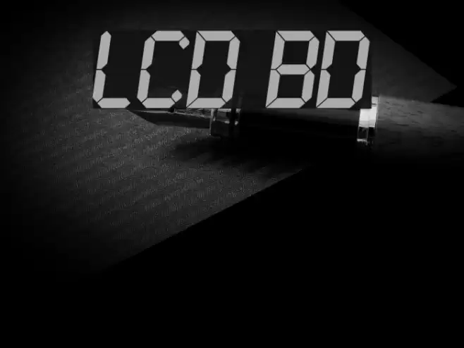 LCD Bold Font examples