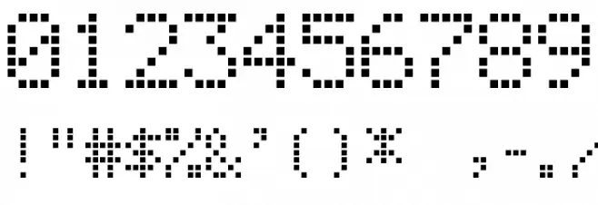 LCD-Display-Grid フォント その他の文字