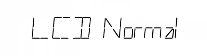 LCD Normal  Скачать бесплатные шрифты