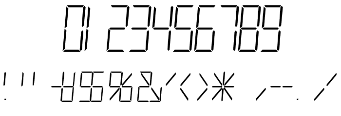 LCD Normal Font OTHER CHARS
