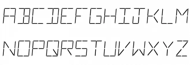LCD Normal Шрифта ВЕРХНИЙ