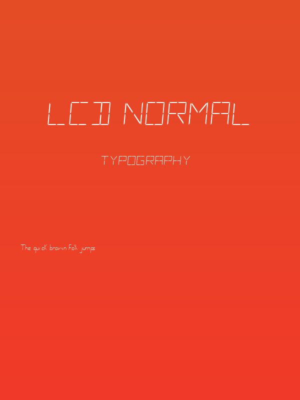 LCD Normal Poster