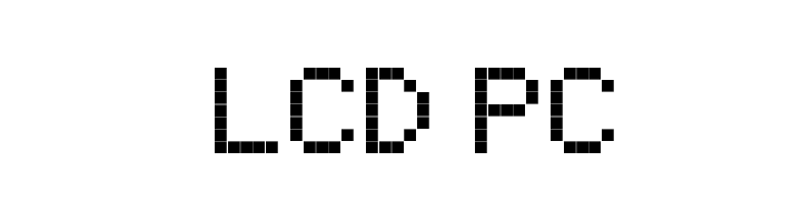 LCD PC  Frei Schriftart Herunterladen