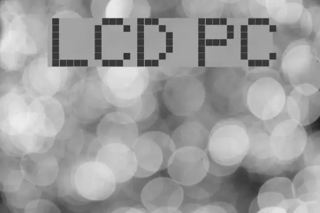 LCD PC Font examples