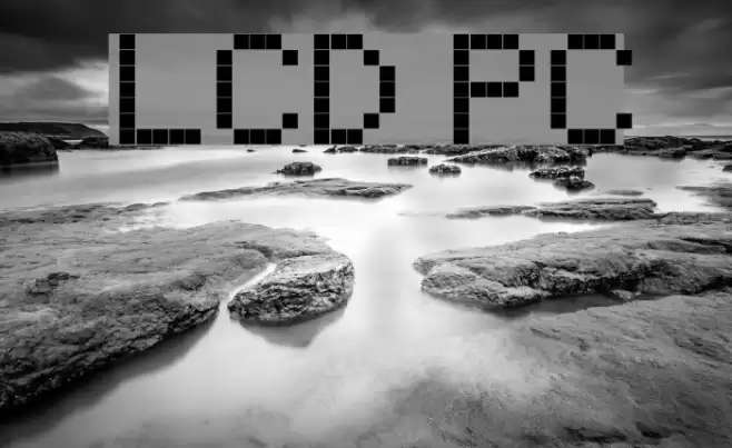 LCD PC Font examples