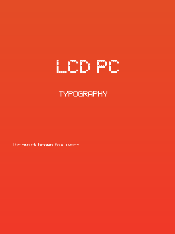 LCD PC Poster