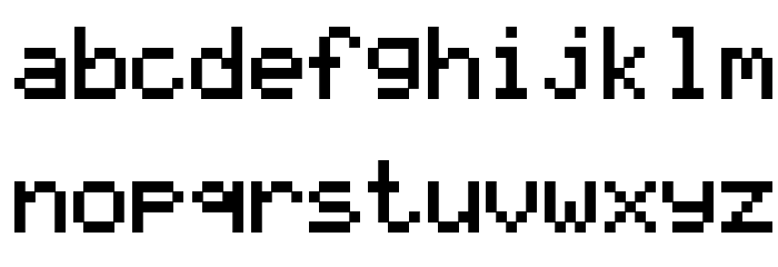 LCD Solid 1.12 Font LOWERCASE