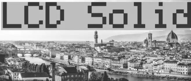 LCD Solid Font examples