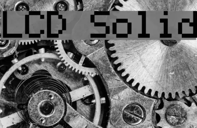 LCD Solid Font examples