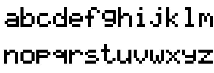 LCD Solid フォント 小文字