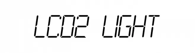 LCD2 Light  Free Fonts Download
