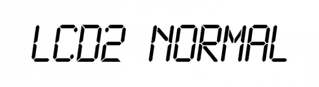 LCD2 Normal  Free Fonts Download