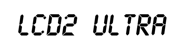 LCD2 Ultra Font
