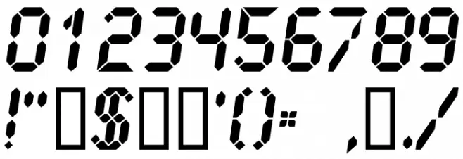 LCD2 Ultra フォント その他の文字