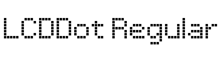 LCDDot Regular Font