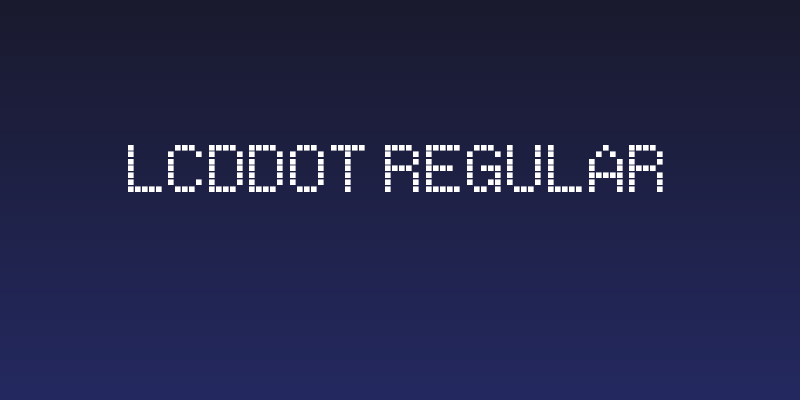 LCDDot Regular Social Header