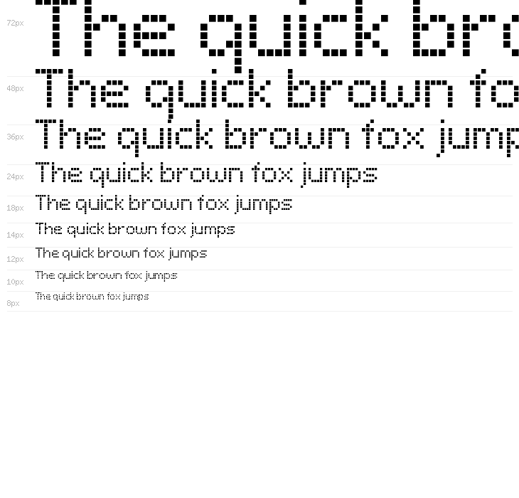 LCDDot Regular Waterfall