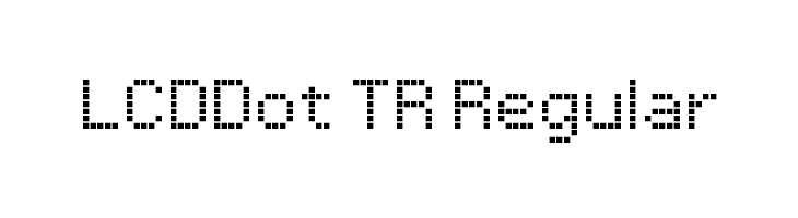 LCDDot TR Regular  Frei Schriftart Herunterladen