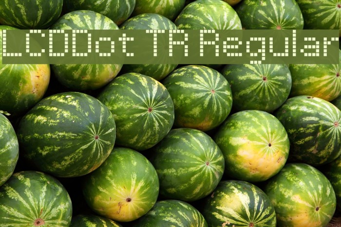 LCDDot TR Regular Example 1