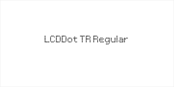 LCDDot TR Regular Logo