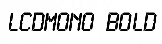 LCDMono Bold  Frei Schriftart Herunterladen
