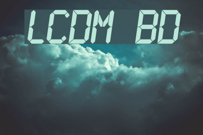 LCDMono Bold Font examples
