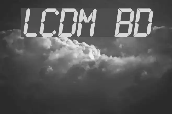 LCDMono Bold Example 1