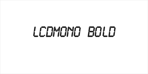LCDMono Bold Logo