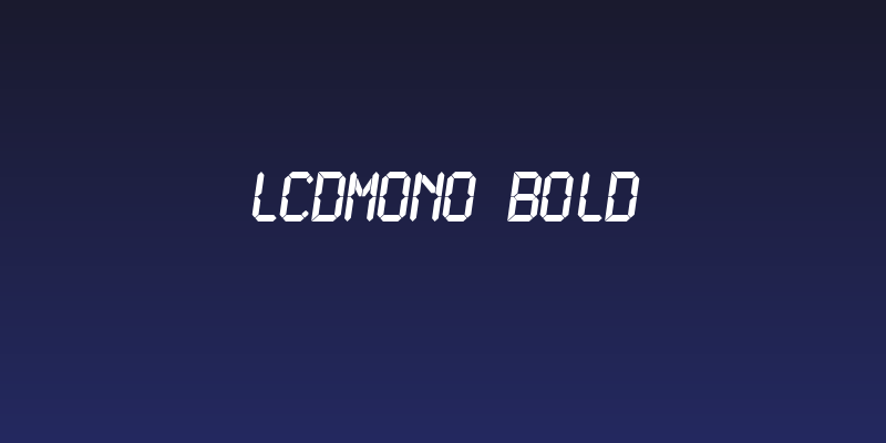 LCDMono Bold Social Header