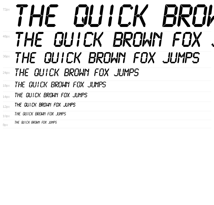 LCDMono Bold Waterfall