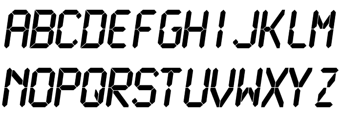 LCDMono Bold Font LOWERCASE