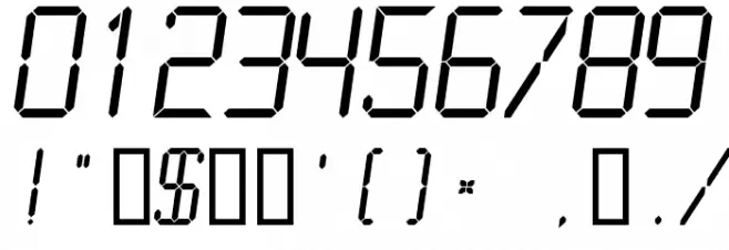 LCDMono Light Fonte OUTROS PERSONAGENS