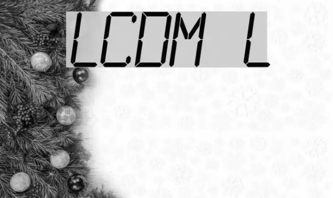 LCDMono Light Fonte examples