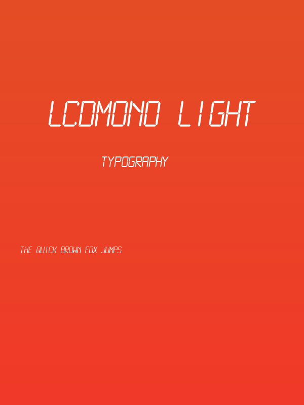 LCDMono Light Poster