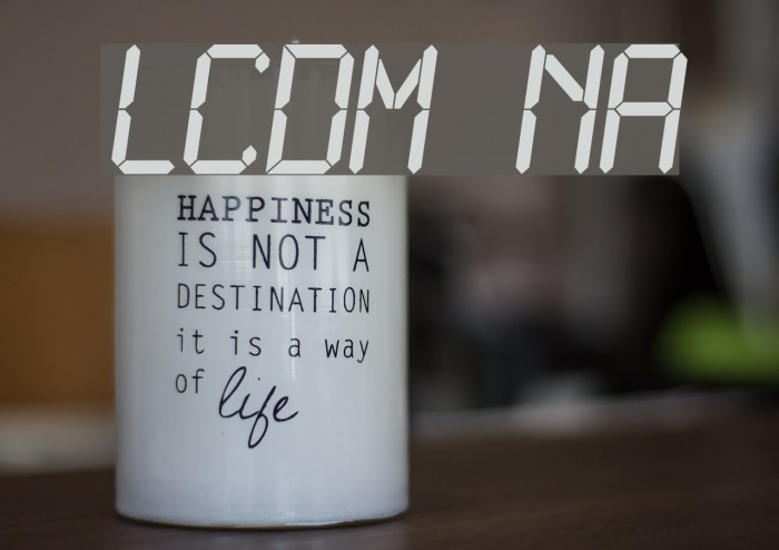 LCDMono Normal Font examples