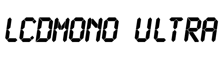 LCDMono Ultra Font