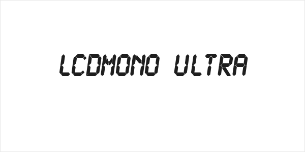 LCDMono Ultra Logo