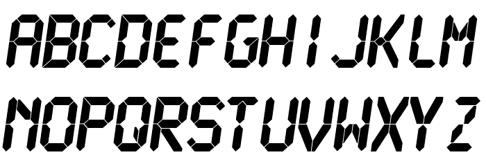 LCDMono Ultra Font LOWERCASE