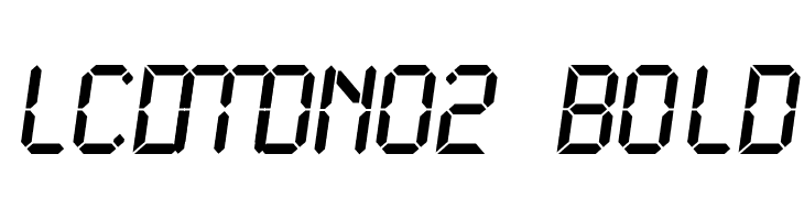 LCDMono2 Bold  Free Fonts Download