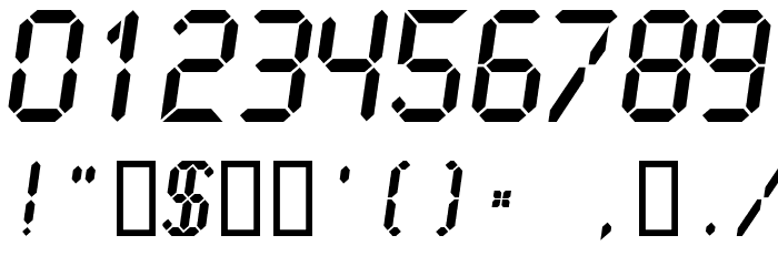 LCDMono2 Bold फ़ॉन्ट अन्य घर का काम
