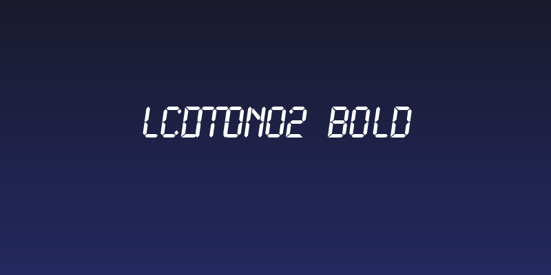 LCDMono2 Bold Social Header