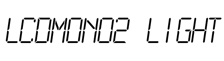LCDMono2 Light Font