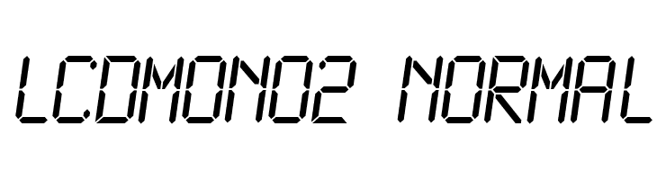 LCDMono2 Normal Font
