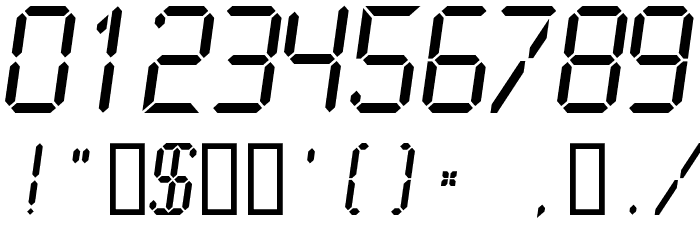 LCDMono2 Normal Font OTHER CHARS
