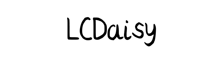 LCDaisy Font