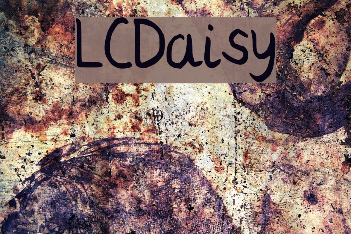 LCDaisy Font examples