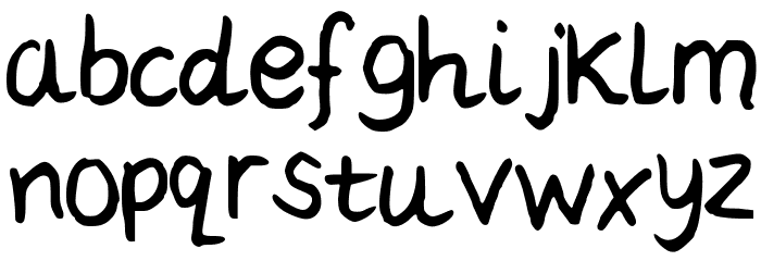 LCDaisy Font LOWERCASE