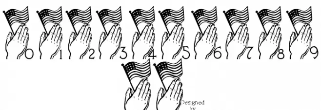 LCR America Prays LSF Font OTHER CHARS